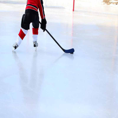 Tấm đệm bắn khúc côn cầu trên băng màu trắng